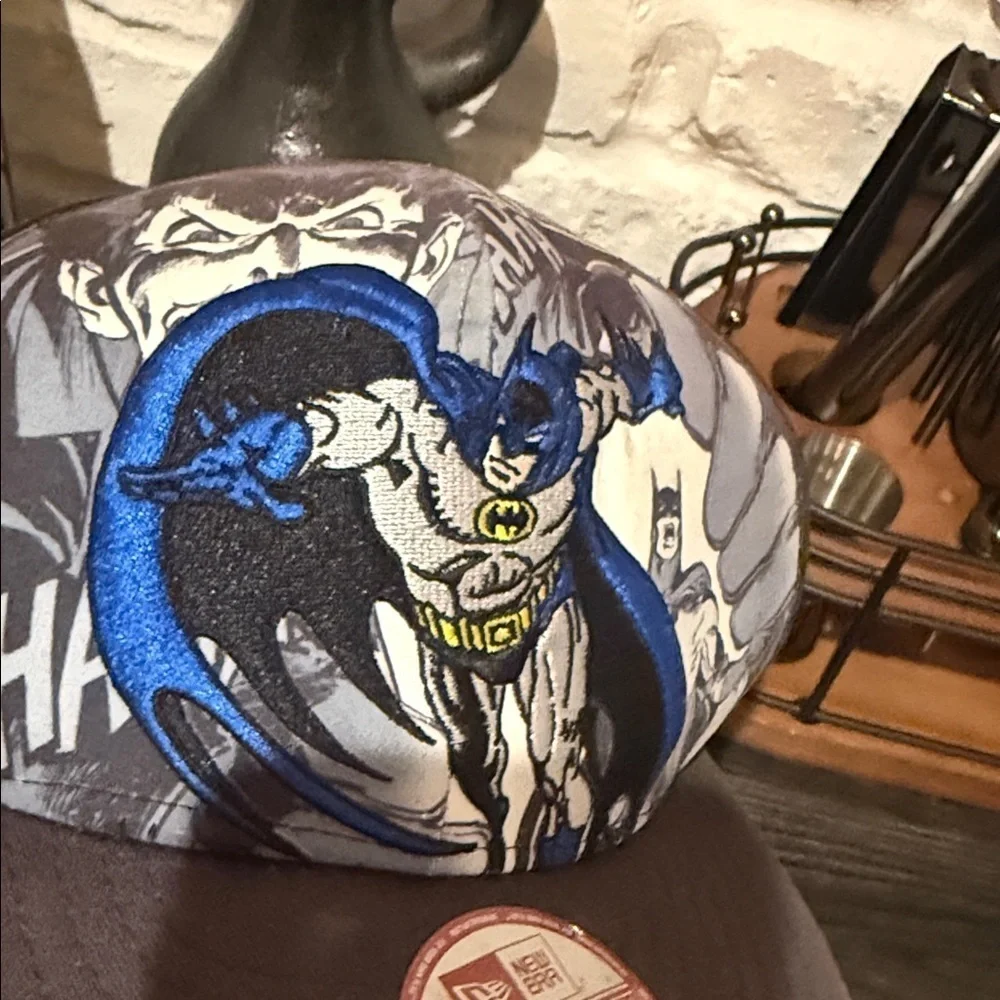 New Era Kids Batman Snapback Hat - Gray and Blue